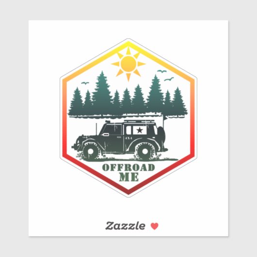 オフロード私の荒野 シール (シート)