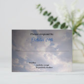 オフロード4X4 ウェディング 返信依頼 招待状 (スタンド正面)