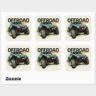 オフロード アドベンチャー 4 X 4 グラフィック ロッククローラー スクエアシール