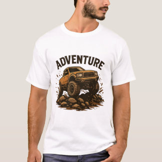 オフロード アドベンチャー 4x4 トラック マッド スプラッター レトロ tシャツ