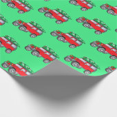 オフロードSUV（クリスマスツリー付き） ラッピングペーパー (角)