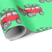 オフロードSUV（クリスマスツリー付き） ラッピングペーパー (ロールコーナー)