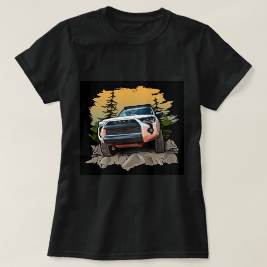オフロードT型。4ランナーティー Tシャツ (デザイン正面)