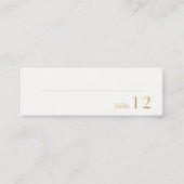 オフ白 |ブルーリボン結婚の地名エスコート スキニー名刺 (正面)