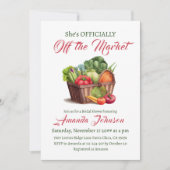 オフ素朴ザマーケットファームハウスブライダルシャワー 招待状 (正面)