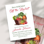 オフ素朴ザマーケットファームハウスブライダルシャワー 招待状