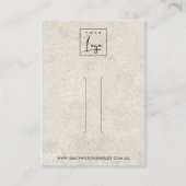 オフ素朴ホワイトスタッコのヘアクリップ表示カード 名刺 (正面)