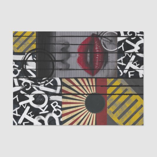 オフ通り – コラージュバイエドワード・マーティン 薄葉紙 (正面)