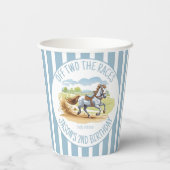 オフ2レース馬術ダービーパーティー印刷 紙コップ (裏面)