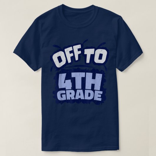 オフ4年生新学期ギフトアイディアT Shi Tシャツ (デザイン正面)