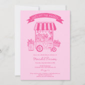 オフ・ザ・マーケットのらくがき ブライダルシャワー 招待状 (正面)