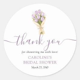 オフ・ザ・マーケットのチューリップ ブライダルシャワーのお土産 ラウンドシール
