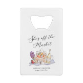 オフ・ザ・マーケット ファーマーズマーケット ブライダルシャワー クレジットカード栓抜き (裏面)