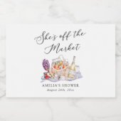 オフ・ザ・マーケット ファーマーズマーケット ブライダルシャワー スパークリングワインラベル (シングルラベル)