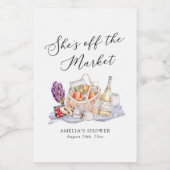 オフ・ザ・マーケット ファーマーズマーケット ブライダルシャワー ワインラベル (シングルラベル)