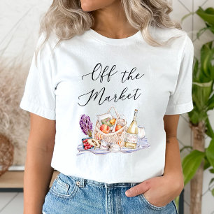 オフ・ザ・マーケット ファーマーズマーケット ブライダルシャワー Tシャツ