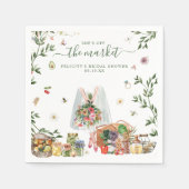 オフ・ザ・マーケット | ファーマーズ・マーケット・ブライダルシャワー スタンダードカクテルナプキン (正面)