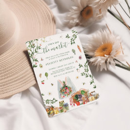 オフ・ザ・マーケット | ファーマーズ・マーケット・ブライダルシャワー 招待状