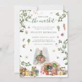 オフ・ザ・マーケット | ファーマーズ・マーケット・ブライダルシャワー 招待状 (正面)