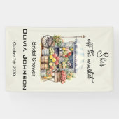 オフ・ザ・マーケット フレンチ ベージュ ブライダルシャワー 横断幕 (横)