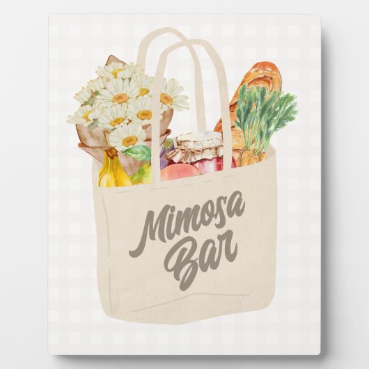 オフ・ザ・マーケット ブライダルシャワーミモーザバー フォトプラーク (正面)