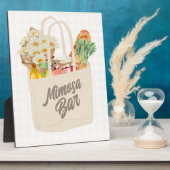 オフ・ザ・マーケット ブライダルシャワーミモーザバー フォトプラーク (側面)