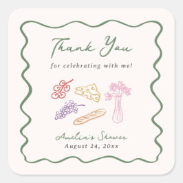 オフ・ザ・マーケット ボールド＆ウィムジカル ハンドドローンフォント スクエアシール