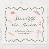 オフ・ザ・マーケット ボールド＆ウィムジカル ハンドドローンフォント スパークリングワインラベル (シングルラベル)