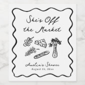 オフ・ザ・マーケット ボールド＆ウィムジカル ハンドドローンフレーズ ワインラベル (シングルラベル)