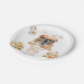 オフ・ザ・マーケット 秋のカボチャ ブライダルシャワー ペーパープレート (アングル)