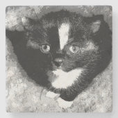 オブザーバ静かー ストーンコースター (正面)