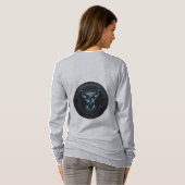 オブシディアンコーアスカル戦士長袖シャツ Tシャツ (裏面フル)