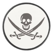 オブシディアンスカル剣Calico Jackの海賊旗 アイスホッケーパック (正面)