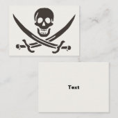 オブシディアンスカル剣Calico Jackの海賊旗 プレイスカード (正面/裏面)