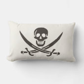 オブシディアンスカル剣Calico Jackの海賊旗 ランバークッション (正面)