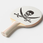 オブシディアンスカル剣Calico Jackの海賊旗 卓球ラケット (正面アングル)