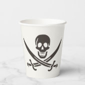 オブシディアンスカル剣Calico Jackの海賊旗 紙コップ (裏面)