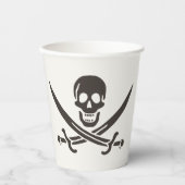オブシディアンスカル剣Calico Jackの海賊旗 紙コップ (正面)