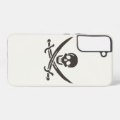 オブシディアンスカル剣Calico Jackの海賊旗 Samsung Galaxyケース (裏面横)
