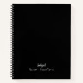 オブシディアンブラック ノートブック (正面)