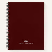 オブシディアン溶岩 ノートブック (正面)