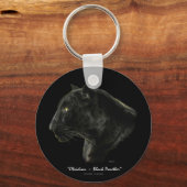 「オブシディアン・ブラック・パンサー」鍵鎖 キーホルダー (正面)