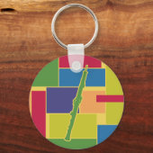 オブジェクトカラーブロックキーチェーン キーホルダー (正面)