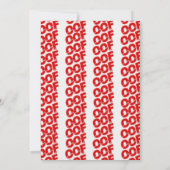 オブロブロックスおもしろいミームレッドホワイトホース 招待状 (裏面)