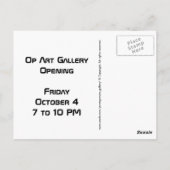 オプアート ポストカード (裏面)