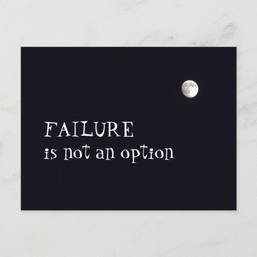 オプションでの失敗 ポストカード (正面)