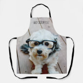 オプションの文字で撮影した1枚のフルカバレッジ写真 エプロン (正面)