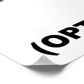 オプションは異なるポスタおもしろいー ポスター (角)