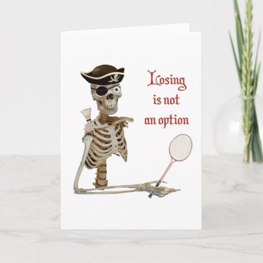 オプションバドミントン海賊 カード (正面)