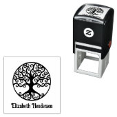 オプション名を使用した人生の巻き縮れ木 セルフインキングスタンプ (インサイチュ)